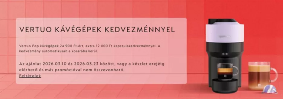 Nespresso katalógus, Kaposvár | Discount | 2026-03-10T00:00:00.000Z - 2026-03-23T00:00:00.000Z