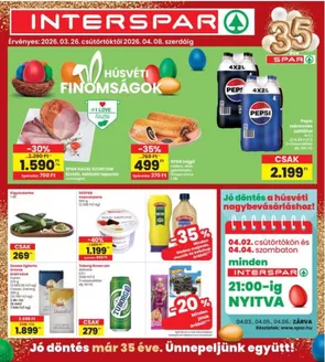 Interspar katalógus, Debrecen | INTERSPAR | 2026-03-26T00:00:00.000Z - 2026-04-08T00:00:00.000Z
