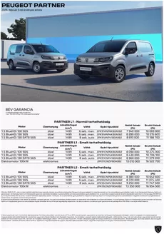 Peugeot katalógus, Békéscsaba | Partner arlista | 2026-04-01T00:00:00.000Z - 2026-04-15T00:00:00.000Z