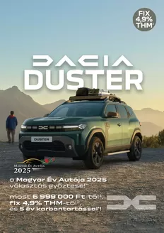 Dacia katalógus, Érd | Dacia Duster Árlista letöltése | 2026-04-02T00:00:00.000Z - 2026-04-16T00:00:00.000Z