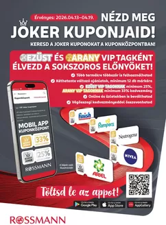 Rossmann katalógus | Nagyszerű kedvezmények kiválasztott termékekre | 2026-04-13T00:00:00.000Z - 2026-04-19T00:00:00.000Z