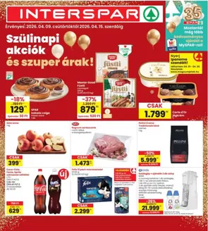 Interspar katalógus | INTERSPAR | 2026-04-09T00:00:00.000Z - 2026-04-15T00:00:00.000Z