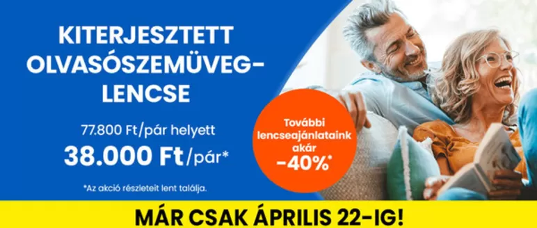 Ofotert katalógus | Kiterjesztett olvasószemüveg-lencse akció | 2026-04-14T00:00:00.000Z - 2026-04-22T00:00:00.000Z