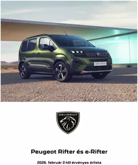 Peugeot katalógus, Békéscsaba | Rifter arlista | 2026-04-17T00:00:00.000Z - 2026-05-01T00:00:00.000Z