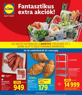 Lidl katalógus, Hatvan | Érvényes 04.30-tól | 2026-04-30T00:00:00.000Z - 2026-05-03T00:00:00.000Z