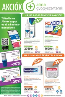 Alma Gyógyszertárak katalógus, Szentes | 2026 . május | 2026-05-01T00:00:00.000Z - 2026-05-31T00:00:00.000Z