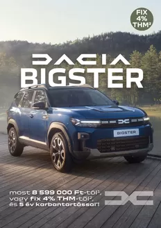 Dacia katalógus, Debrecen | Dacia Bigster Árlista letöltése | 2026-05-07T00:00:00.000Z - 2026-05-21T00:00:00.000Z