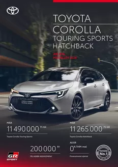 Toyota katalógus | Arlista corolla touring sports 2026 | 2026-01-01T00:00:00.000Z - 2026-12-31T00:00:00.000Z