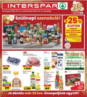 Interspar katalógus, Dunakeszi | Vonzó különleges ajánlatok mindenki számára | 2026-05-21T00:00:00.000Z - 2026-05-27T00:00:00.000Z