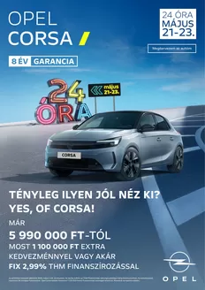 Opel katalógus, Gyöngyös | Opel Corsa | 2026-05-21T00:00:00.000Z - 2026-05-23T00:00:00.000Z