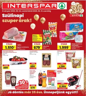Interspar katalógus, Miskolc | A legjobb akcióink | 2026-06-04T00:00:00.000Z - 2026-06-10T00:00:00.000Z