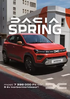 Dacia katalógus, Balassagyarmat | Dacia Spring Árlista letöltése | 2026-06-02T00:00:00.000Z - 2026-06-16T00:00:00.000Z