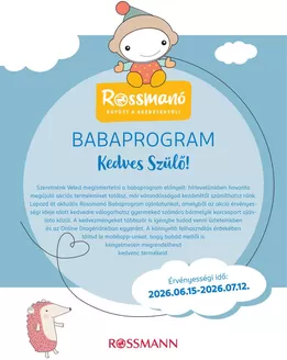 Rossmann katalógus, Marcali | Vonzó különleges ajánlatok mindenki számára | 2026-06-15T00:00:00.000Z - 2026-07-12T00:00:00.000Z