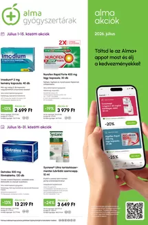 Alma Gyógyszertárak katalógus | 2026 . július | 2026-07-01T00:00:00.000Z - 2026-07-31T00:00:00.000Z