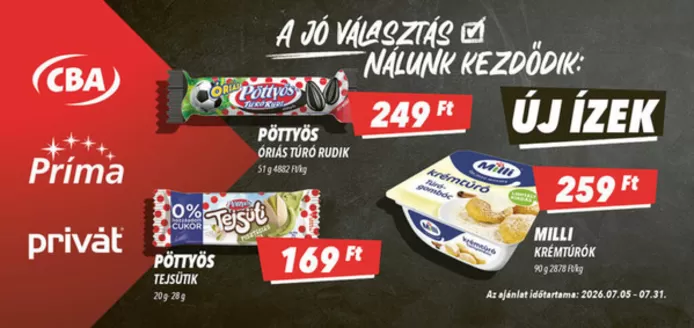 CBA katalógus, Dunakeszi | CBA akciós | 2026-07-05T00:00:00.000Z - 2026-07-31T00:00:00.000Z