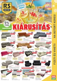 RS Bútor katalógus, Dunakeszi | Nyári KIÁRUSÍTÁS | 2026-07-02T00:00:00.000Z - 2026-07-16T00:00:00.000Z