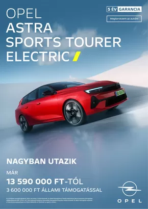 Opel katalógus | Opel Astra Sports Tourer Electric | 2025-04-12T00:00:00.000Z - 2026-04-12T00:00:00.000Z