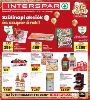 Interspar katalógus | INTERSPAR szórólap | 2026-07-09T00:00:00.000Z - 2026-07-15T00:00:00.000Z