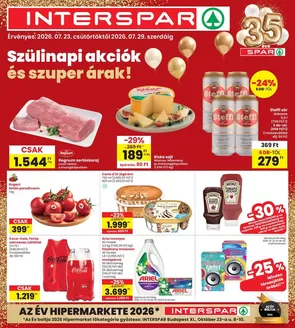 Interspar katalógus, Szentendre | INTERSPAR szórólap | 2026-07-23T00:00:00.000Z - 2026-07-29T00:00:00.000Z