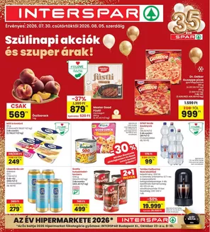 Interspar katalógus, Debrecen | INTERSPAR szórólap | 2026-07-30T00:00:00.000Z - 2026-08-05T00:00:00.000Z