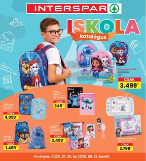 Interspar katalógus, Nagykanizsa | INTERSPAR Iskola katalógus | 2026-07-30T00:00:00.000Z - 2026-08-12T00:00:00.000Z