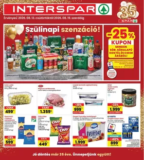 Interspar katalógus, Budaörs | INTERSPAR szórólap | 2026-08-13T00:00:00.000Z - 2026-08-19T00:00:00.000Z