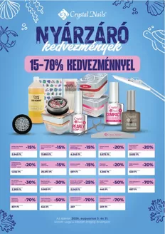 Crystal Nails katalógus, Martfű | Crystal Nails akciós | 2026-08-03T00:00:00.000Z - 2026-08-31T00:00:00.000Z