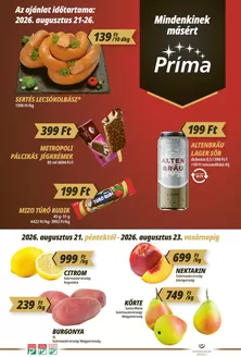Príma katalógus, Budapest | Príma Augusztus 21-26. | 2026-08-21T00:00:00.000Z - 2026-08-26T00:00:00.000Z