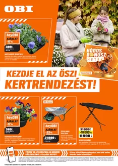 Obi katalógus, Budaörs | KEZDJE EL AZ ŐSZI KERTRENDEZÉST | 2026-08-31T00:00:00.000Z - 2026-09-27T00:00:00.000Z