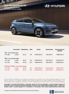 Hyundai katalógus, Cegléd | Takarítson meg most ajánlatainkkal | 2026-09-03T00:00:00.000Z - 2026-09-17T00:00:00.000Z