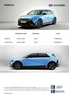 Hyundai katalógus, Szentendre | Hyundai IONIQ 5 N akciós | 2026-09-03T00:00:00.000Z - 2026-09-17T00:00:00.000Z
