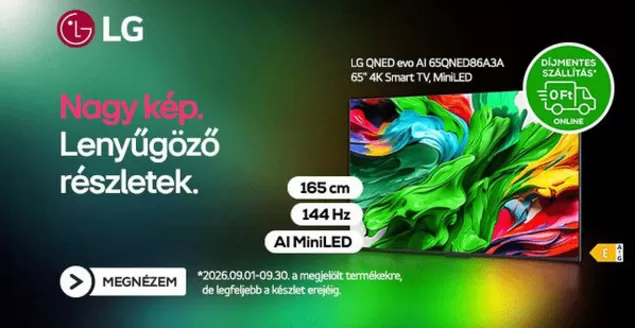 Euronics katalógus, Budaörs | Aktuális ajánlatok és akciók | 2026-09-01T00:00:00.000Z - 2026-09-30T00:00:00.000Z
