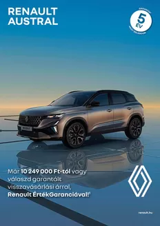 Renault katalógus, Budakalász | Renault d7e6d71d25 | 2026-09-03T00:00:00.000Z - 2026-09-17T00:00:00.000Z
