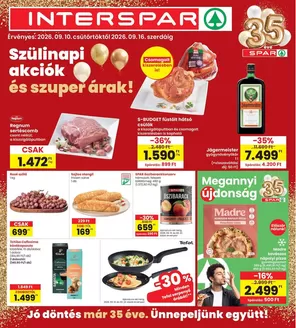 Interspar katalógus, Szentendre | INTERSPAR szórólap | 2026-09-10T00:00:00.000Z - 2026-09-16T00:00:00.000Z