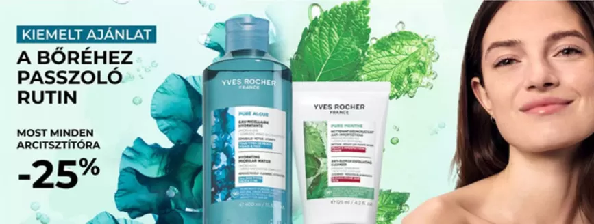 Yves Rocher katalógus, Budaörs | Fedezze fel a vonzó ajánlatokat | 2026-09-07T00:00:00.000Z - 2026-09-21T00:00:00.000Z