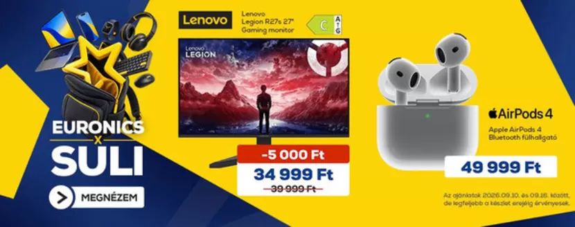 Euronics katalógus, Szigetvár | Euronics akciós | 2026-09-10T00:00:00.000Z - 2026-09-16T00:00:00.000Z