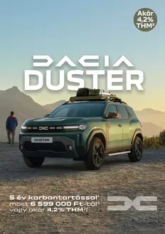Dacia katalógus | Dacia DUSTER árlista letöltése | 2026-09-19T00:00:00.000Z - 2026-10-03T00:00:00.000Z