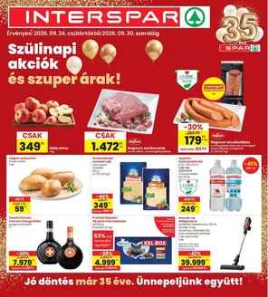 Interspar katalógus | INTERSPAR szórólap | 2026-09-24T00:00:00.000Z - 2026-09-30T00:00:00.000Z