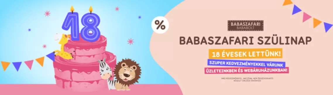 Babaszafari katalógus, Kecskemét | Babaszafari akciós | 2026-09-22T00:00:00.000Z - 2026-10-06T00:00:00.000Z