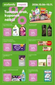Eco Family katalógus, Emőd | Ecofamily Akciós újság | 2026-10-06T00:00:00.000Z - 2026-10-11T00:00:00.000Z