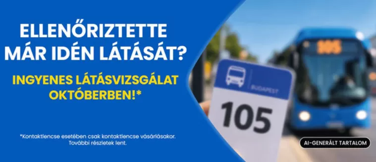 Ofotert katalógus, Emőd | Ingyenes látásvizsgálat Októberben akció | 2026-10-01T00:00:00.000Z - 2026-10-31T00:00:00.000Z