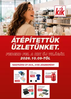 Kik katalógus | KiK - Átépítettük az üzletünket | 2026-10-07T00:00:00.000Z - 2026-10-13T00:00:00.000Z