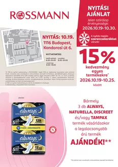 Rossmann katalógus, Székesfehérvár | Aktuális ajánlatok és akciók | 2026-10-19T00:00:00.000Z - 2026-10-30T00:00:00.000Z