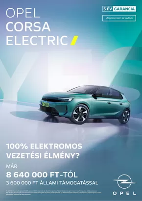 Opel katalógus, Tata | Opel Corsa Electric | 2025-04-27T00:00:00.000Z - 2026-04-27T00:00:00.000Z