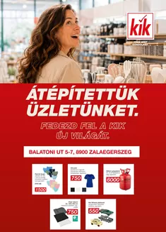 Kik katalógus | KiK - Átépítettük az üzletünket | 2026-10-14T00:00:00.000Z - 2026-10-20T00:00:00.000Z