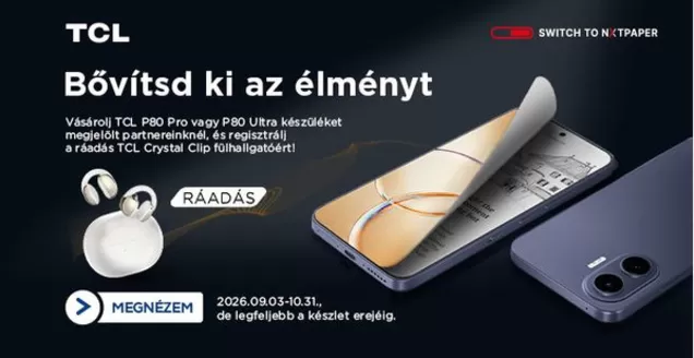 Euronics katalógus, Szombathely | Nagyszerű kedvezmények kiválasztott termékekre | 2026-09-03T00:00:00.000Z - 2026-10-31T00:00:00.000Z