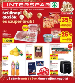 Interspar katalógus, Komló | INTERSPAR szórólap | 2026-10-29T00:00:00.000Z - 2026-11-04T00:00:00.000Z