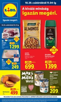 Lidl katalógus, Budapest | Akciós újság 44. hét | 2026-10-29T00:00:00.000Z - 2026-11-04T00:00:00.000Z
