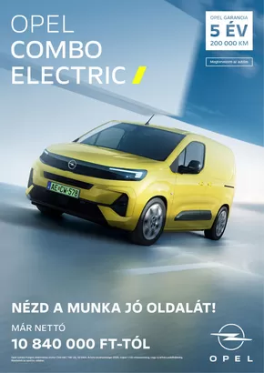 Opel katalógus, Kapuvár | Opel Combo Electric | 2025-05-12T00:00:00.000Z - 2026-05-12T00:00:00.000Z
