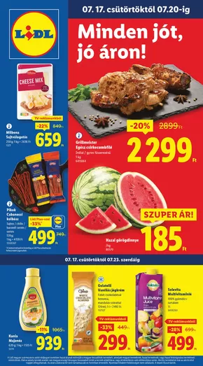 Lidl katalógus, Mezőkövesd | Akciós újság – 29. hét | 2025-07-17T00:00:00.000Z - 2025-07-23T00:00:00.000Z